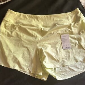 Athleta Women's Athletic Shorts in Soft Yellow